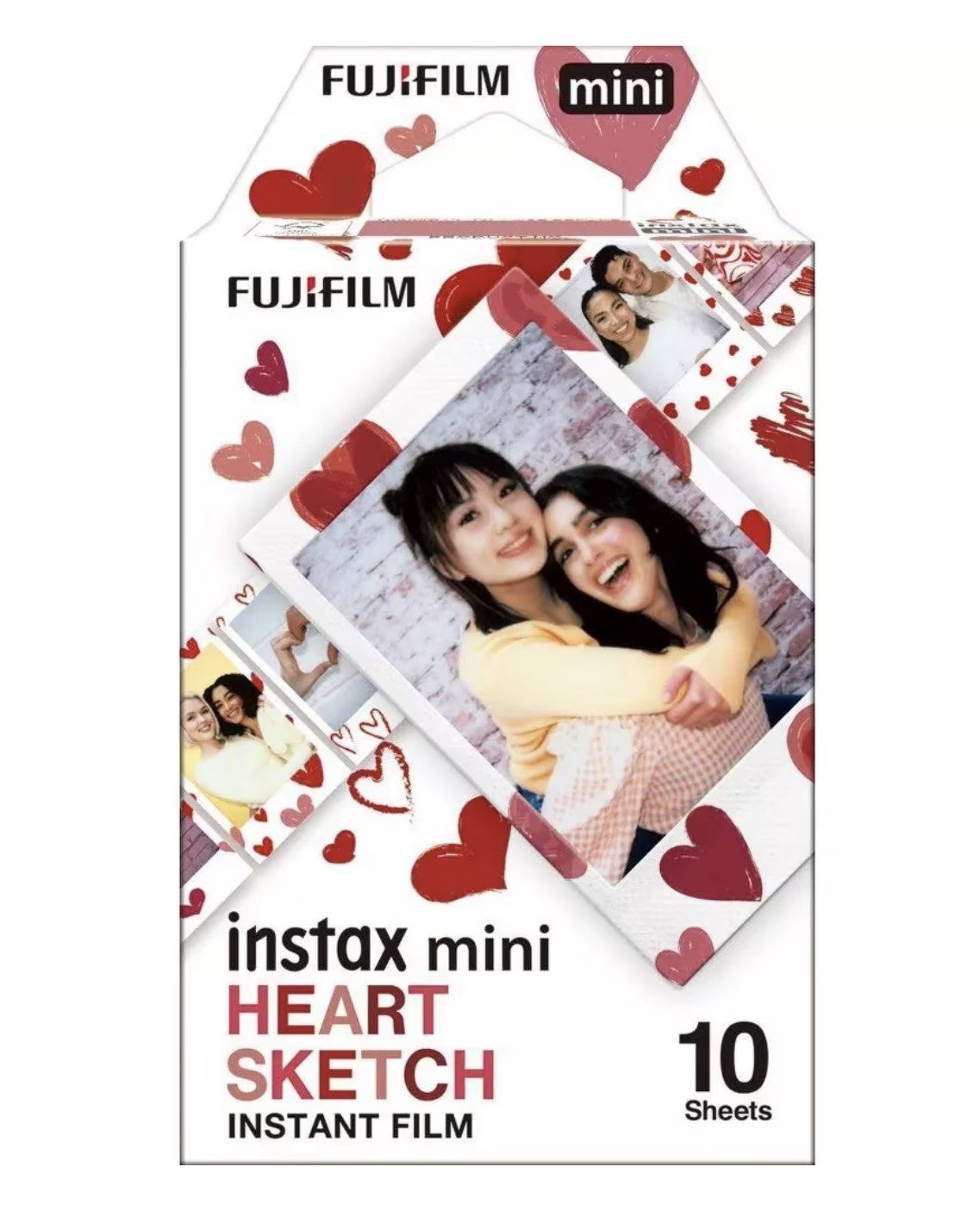 Film instant Fujiflm Instax Mini Heart Sketch 1x10