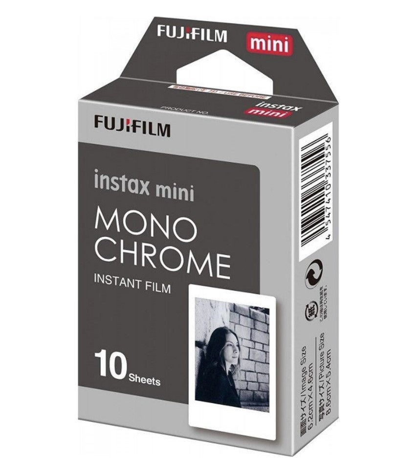 Film instant Fujifilm Instax Mini Monochrome, Color, 10 buc