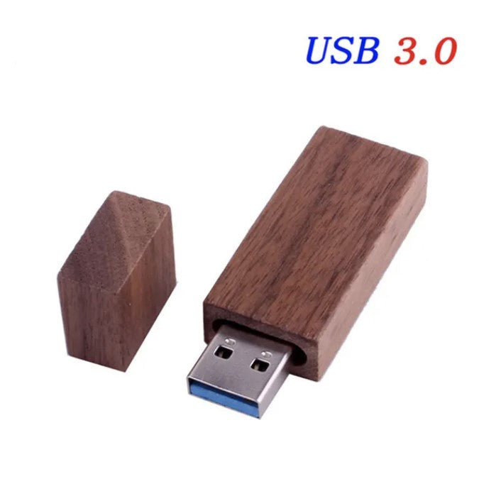 Stick Memorie USB LEMN V2 128GB 3.0 Mahon (personalizabil)