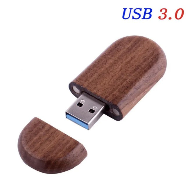 Stick Memorie USB LEMN V1 128GB 3.0 Mahon (personalizabil)