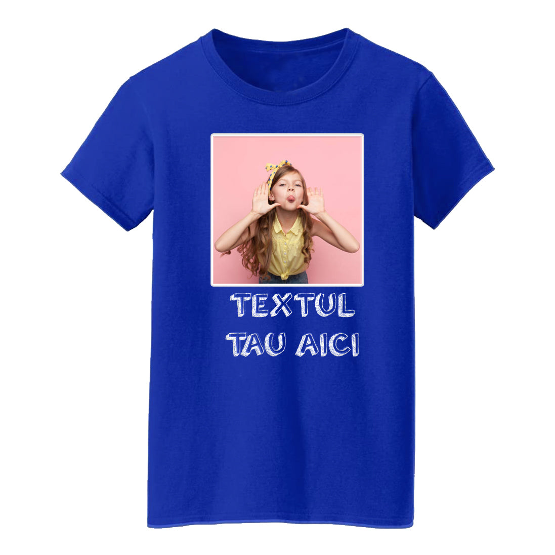 Tricou Albastru Personalizabil